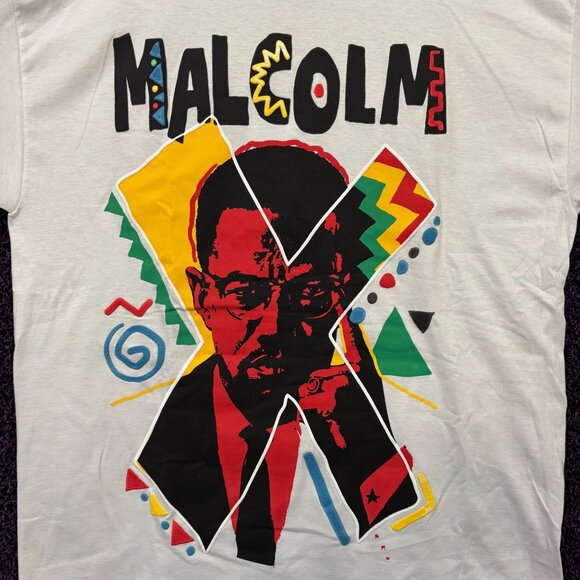 Reason x Malcolm X By Any Means Necessary Movie T-Shirt L - Picture 2 of 5